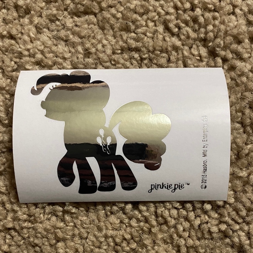 2015 Pinkie Pie My Little Pony Dg Tag Series Sticker Decal